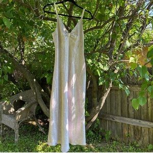 Lavender paisley print satin midi dress